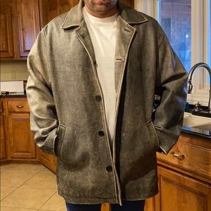 Men’s Leather Coat